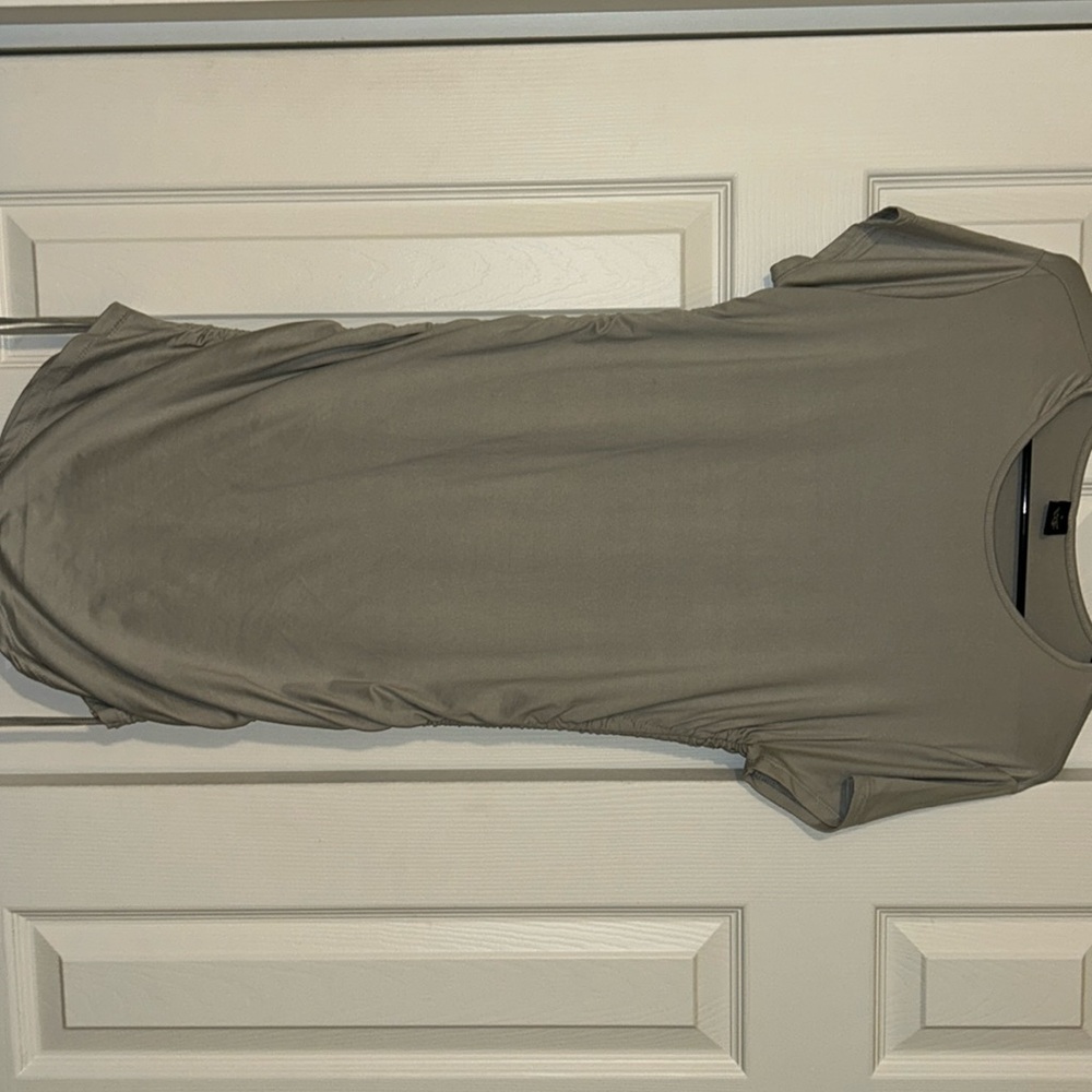 XL gray maternity dress